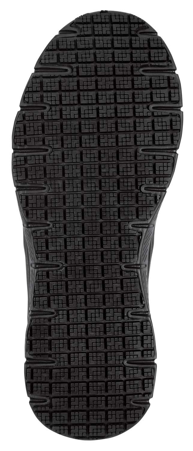 Skechers Work Ella Women's Slip-Resistant Black Soft Toe Slip-On Athletic Shoes for Nurses, Waitresses & Healthcare Professionals - Comfortable Work Shoes for Long Shifts