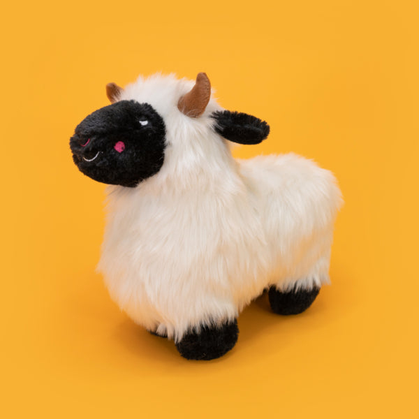 Zippy Paws Lettie the Sheep Plush Toy - Soft & Cuddly Wooliez Dog Toy for Chewing & Playtime | Perfect for Puppies, Small Dogs & Interactive Play at Home
