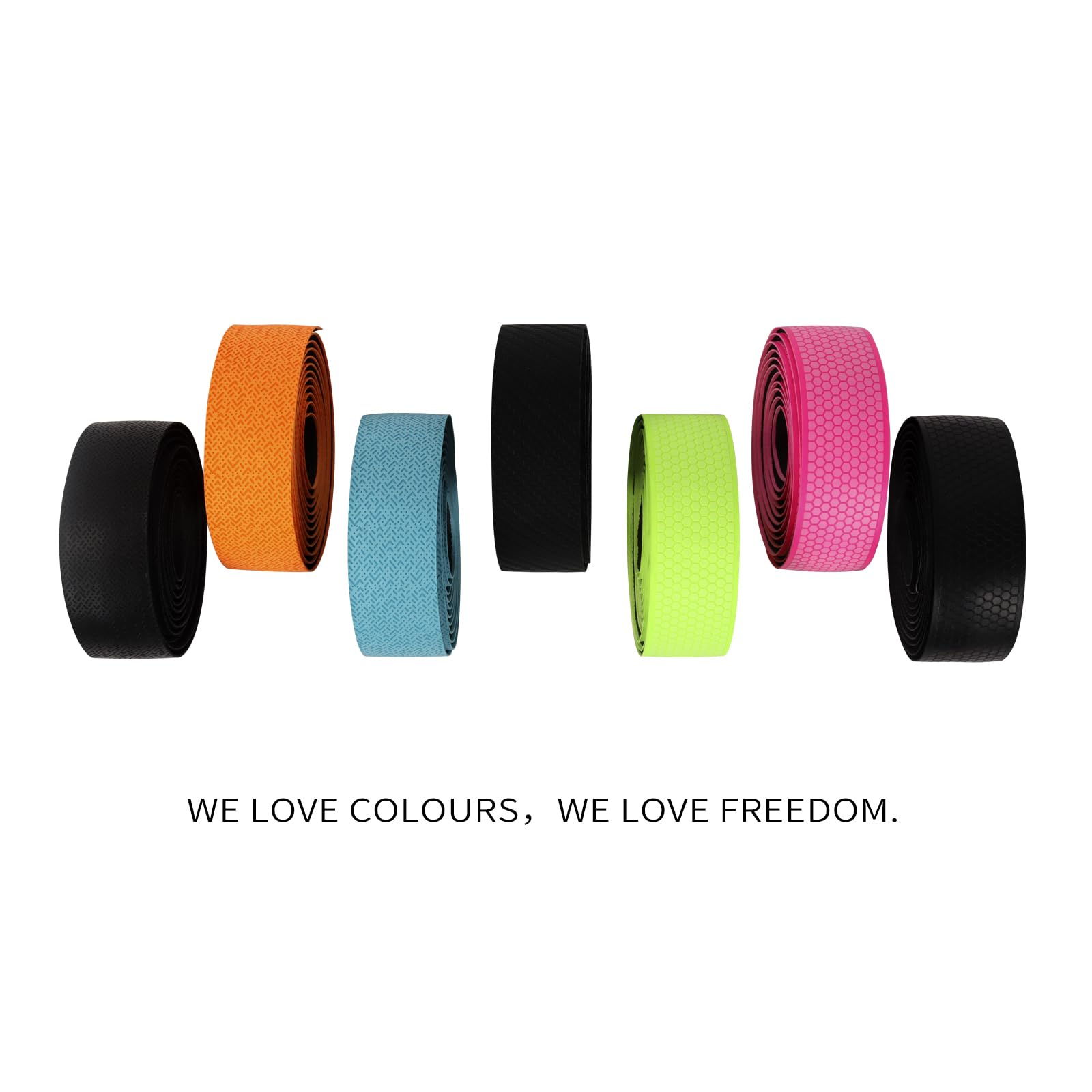 Premium Bike Handlebar Tape - Non-Slip Hexagonal Pattern Grip Tape for Road & Mountain Bikes - 2 Rolls Black Cycling Bar Tape - Perfect for Commuting, Racing & Long-Distance Riding