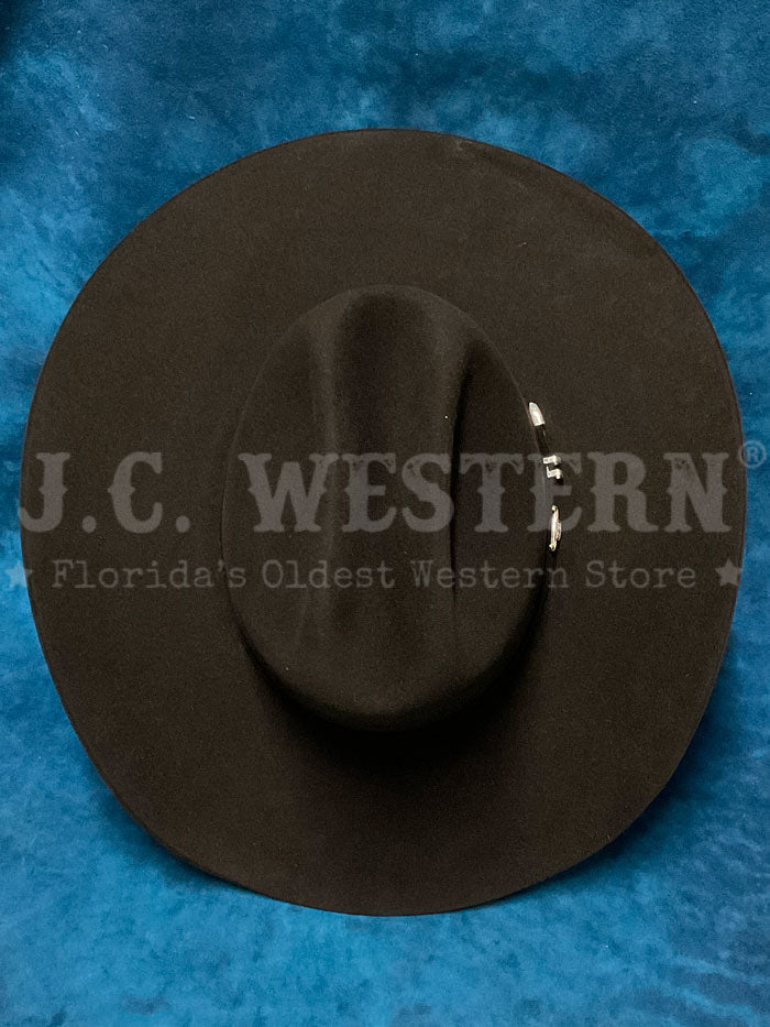 Resistol RFUSTR 724207 USTRC 6X Black Western Cowboy Hat for Men - Perfect for Rodeo, Horseback Riding & Country Style Fashion
