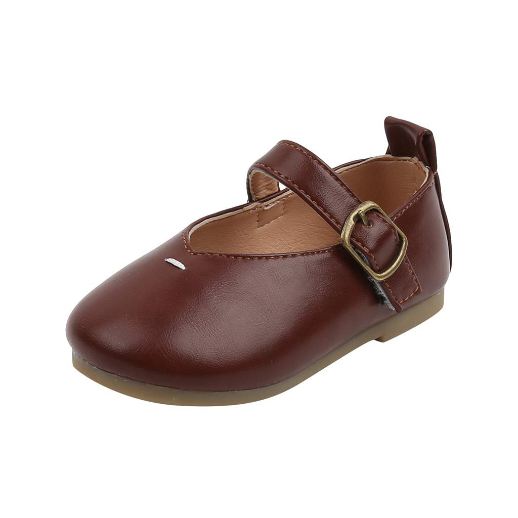 Lykmera Soft Baby Sandals for Toddlers - Breathable Soled Princess Shoes for Girls 18-24 Months (Brown) | Perfect for Summer Outings, Beach Trips & Casual Playdates