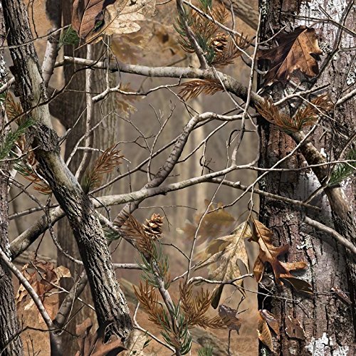 Real Camo Woodland Trees Edible Icing Image Cake Topper - Perfect for Birthday, Wedding, and Military Themed Cakes