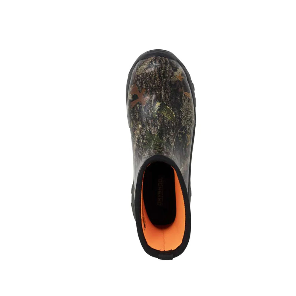 DRYSHOD Men's Evalusion Waterproof Camo Hunting Boots - Lightweight Ankle Boots for Outdoor, Hiking & Work - Durable Non-Slip Rubber Sole