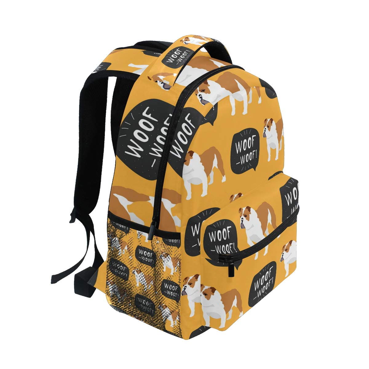 Senya English Bulldog Backpack - Durable School Bag, Travel Daypack & Rucksack for Students | Perfect for College, Hiking & Everyday Use