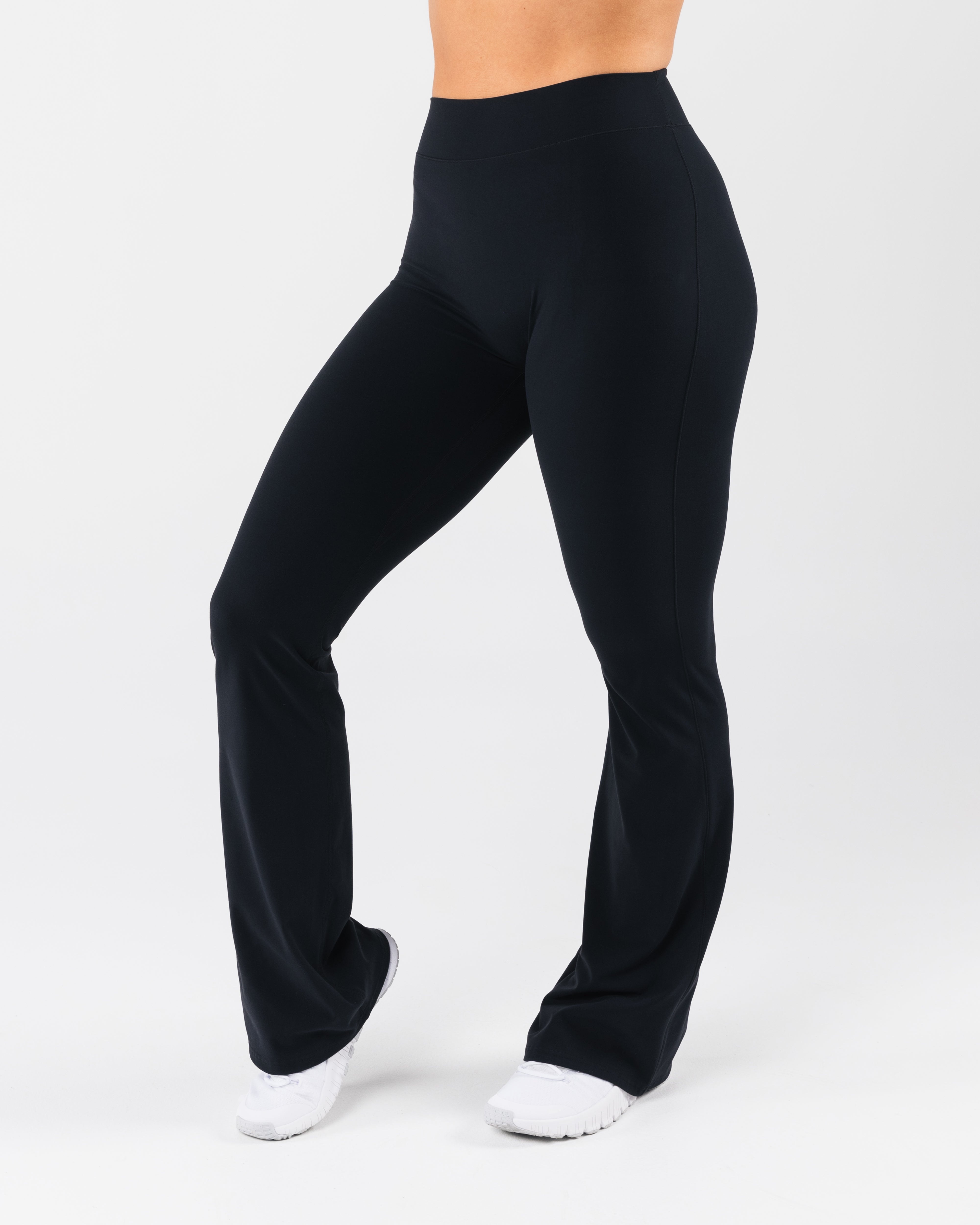 Everyday Core Flared Pants for Women - High Waist Stretchy Black Yoga Pants | Comfortable Workout, Lounge & Casual Wear