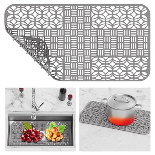 Sink Mat 26x14in-Grey