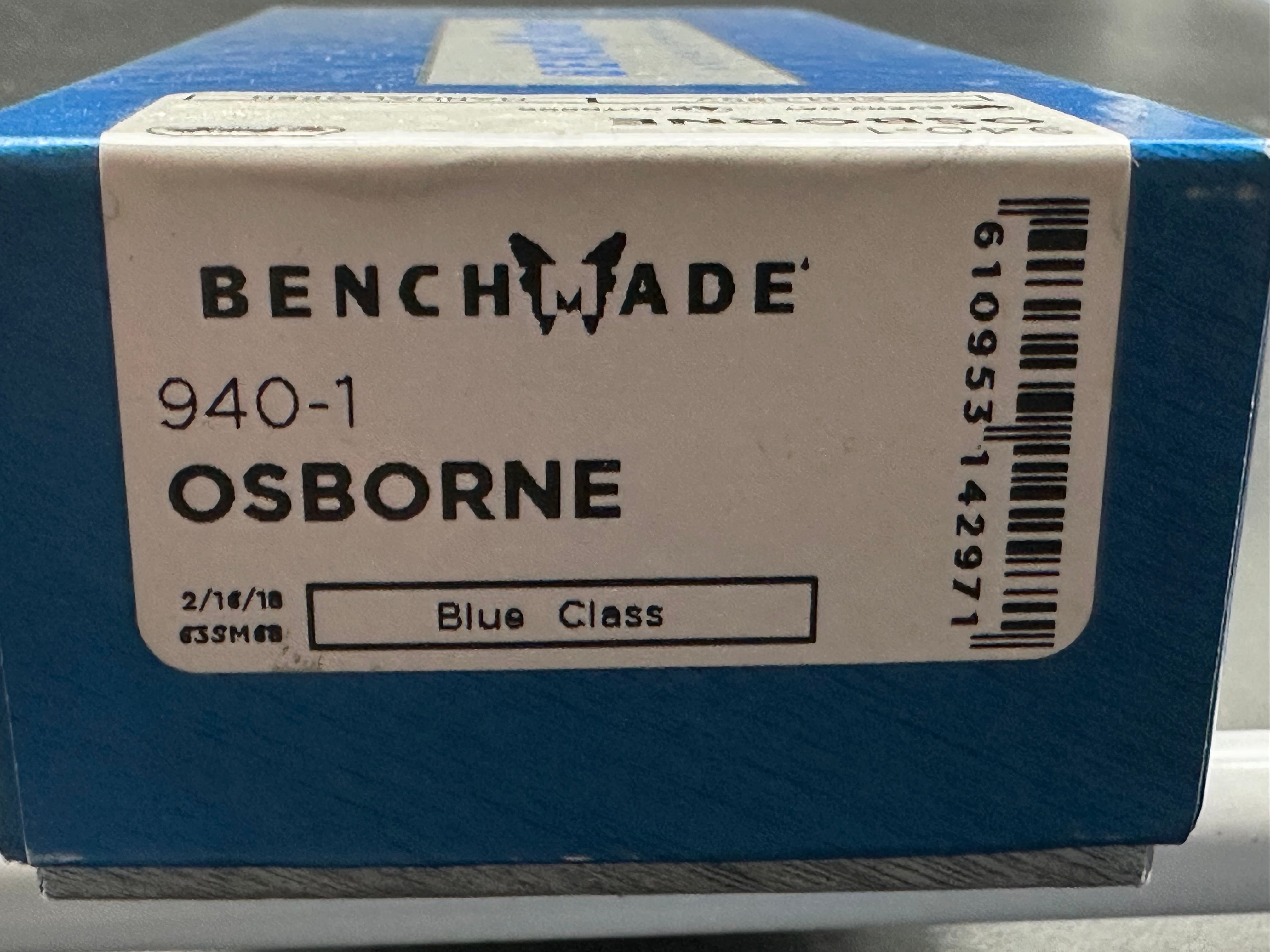 Benchmade Osborne 940 Folding Knife - Black G10 Scales, Clip Point Blade, Satin S90V Steel | EDC, Outdoor, Camping & Survival Knife