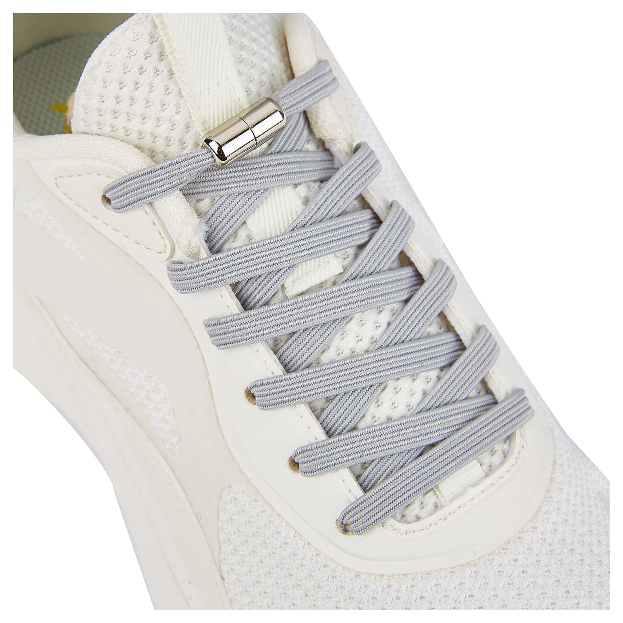 No Tie Elastic Shoelaces for Adults & Kids - Stretchable Sneaker Laces for Running, Walking & Sports - Easy Slip On Shoe Laces for Sneakers, Tennis Shoes & Casual Wear