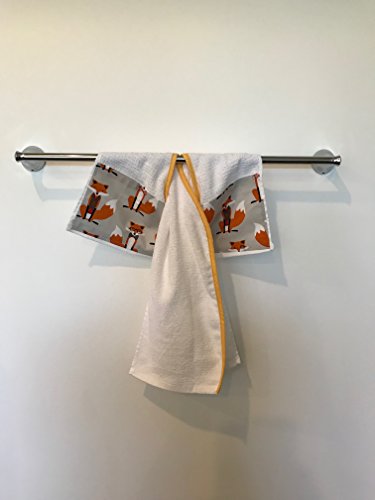 White Orange Fox Patch