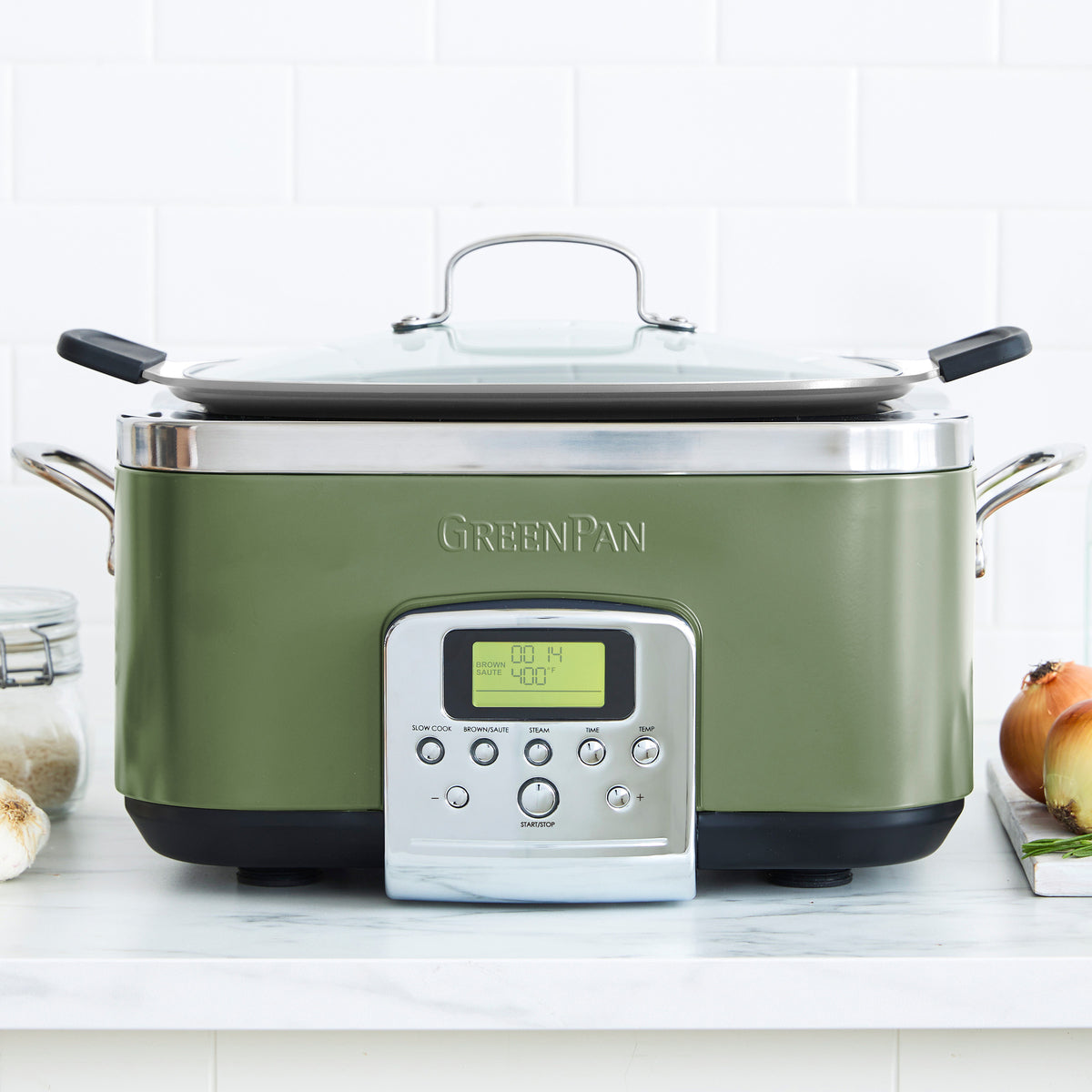 Elite 6 Quart Slow Cooker | Programmable Digital Crock Pot with Timer & Auto Keep Warm | Perfect for Family Dinners, Potlucks & Meal Prep