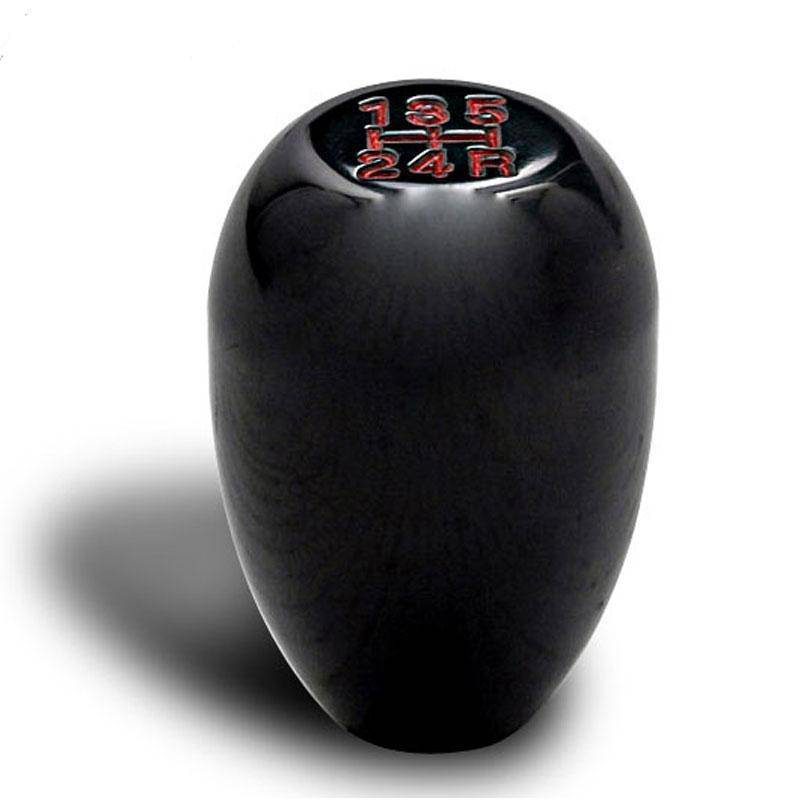 Black JDM Style Shift Knob - Aluminum Manual Transmission Gear Shift Knob for 5-Speed Cars - Perfect for Racing, Drifting & Car Enthusiasts