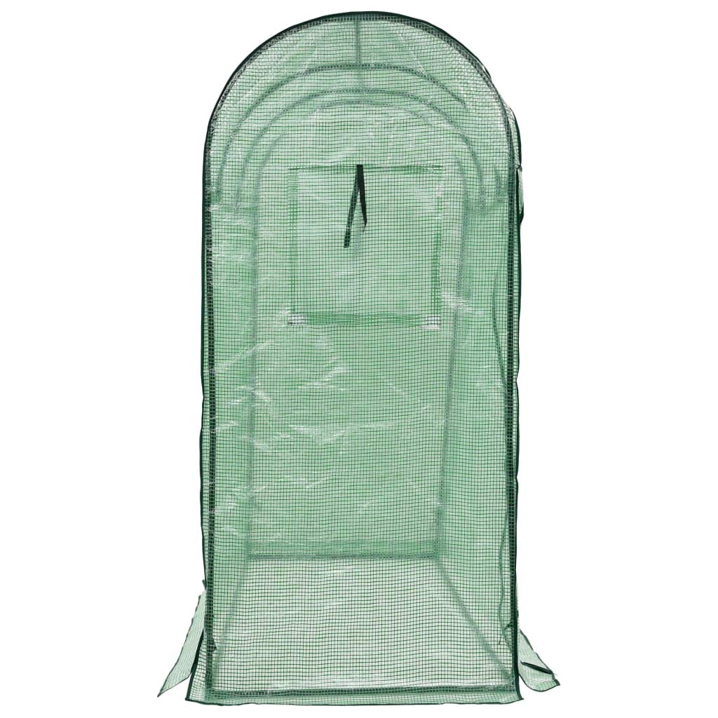 Portable Walk-in Greenhouse with Zippered Door - 78.7
