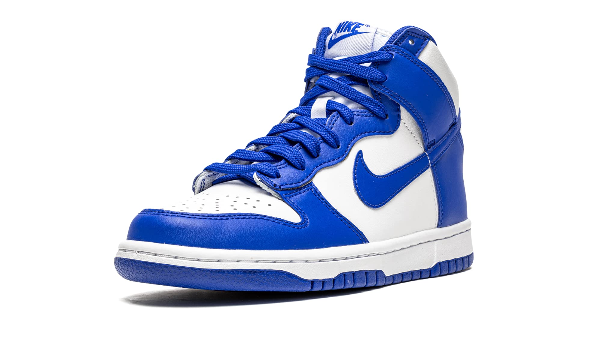 Nike Youth Dunk High GS Game Royal Sneakers - White/Game Royal/Total Orange - 4.5Y - Perfect for School, Sports, and Casual Wear