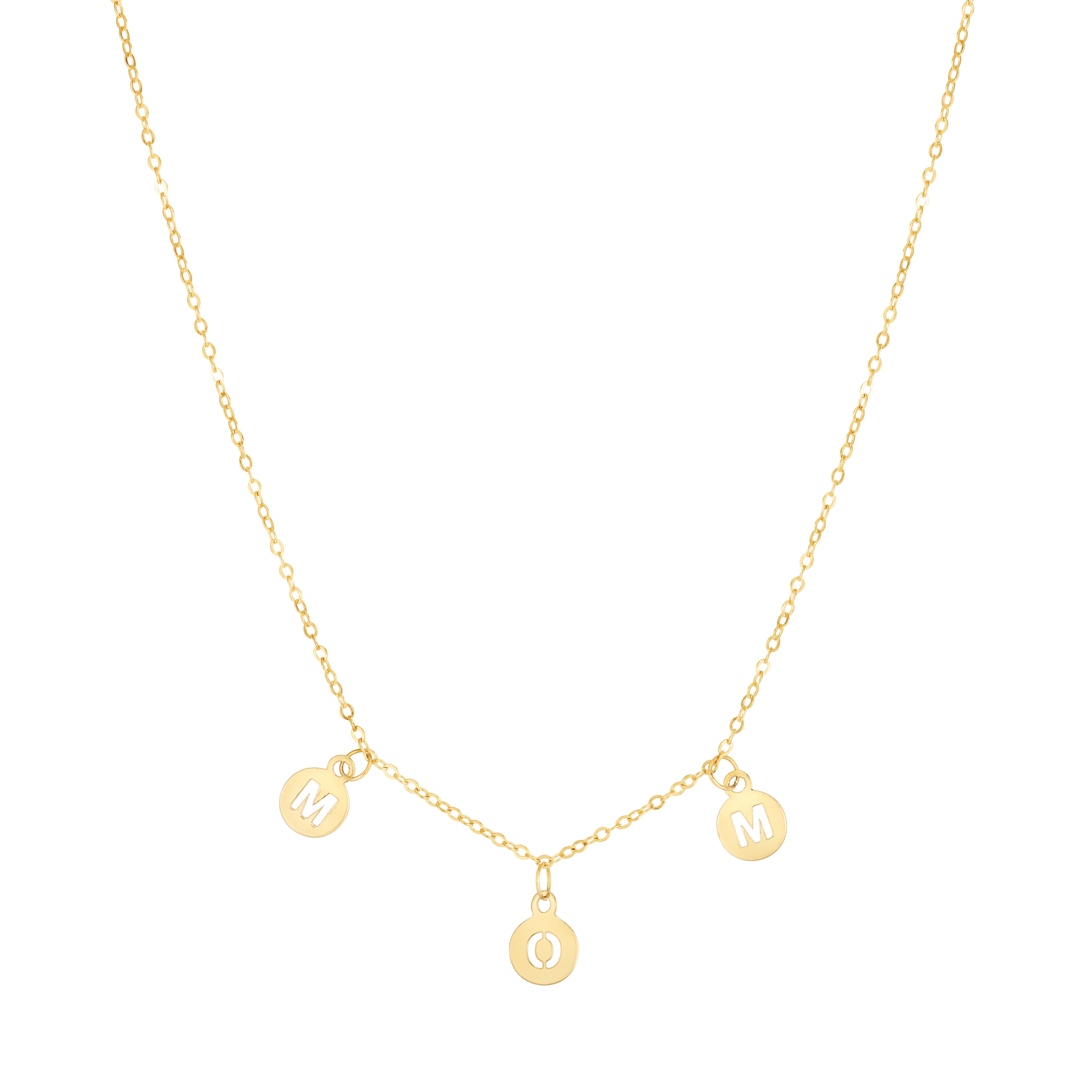 14K Gold Mom Necklace for Women - Personalized Gift for Mother's Day, Birthday & Anniversary - Perfect for Everyday Wear & Special Occasions