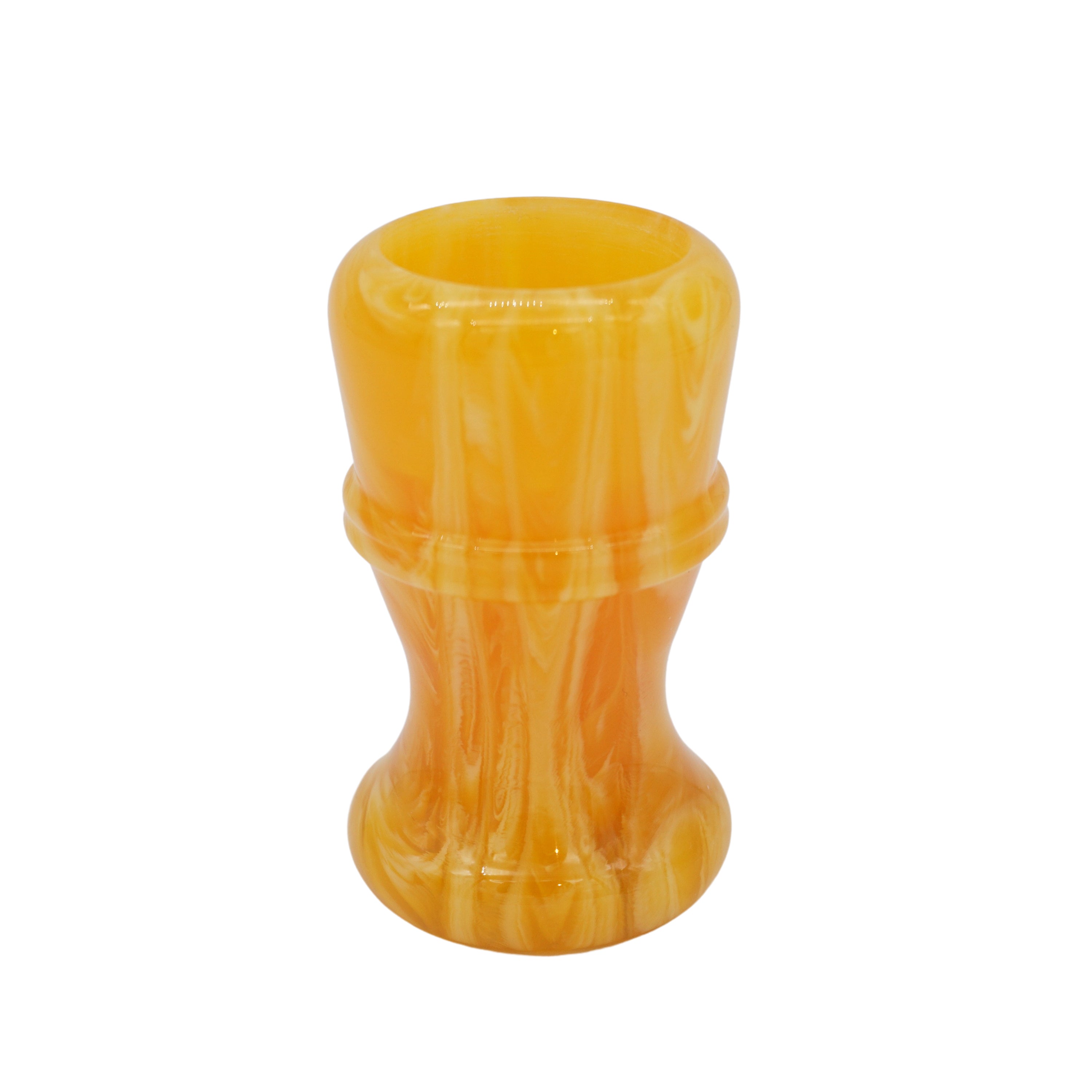 Premium Amber Handcrafted Shaving Brush Handle for Wet Shaving - Fits 24mm & 26mm Knots - Perfect for Traditional Barber Shaving & Luxury Grooming Gifts