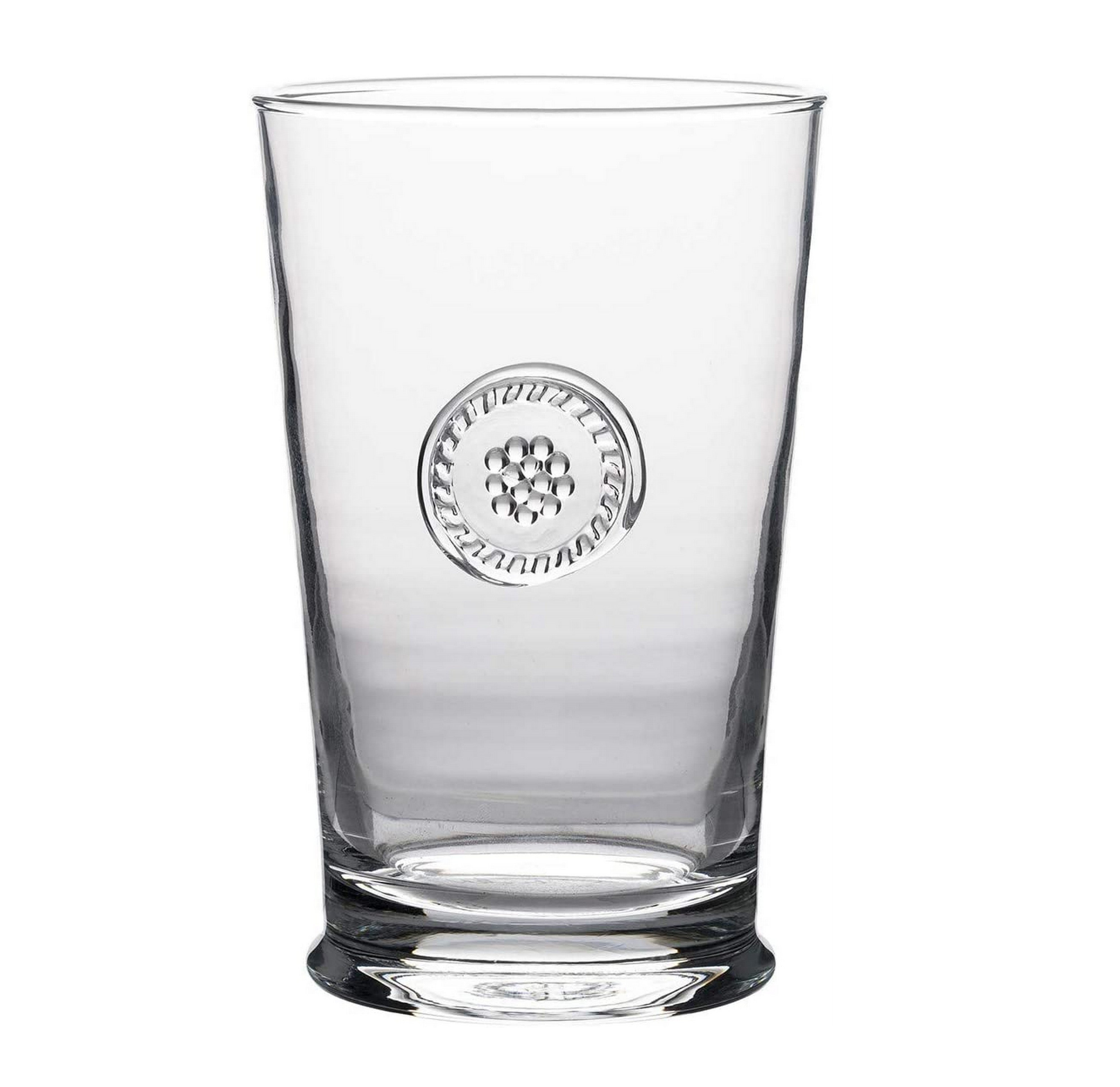 Juliska Berry and Thread Highball Glass Set - Elegant 14 oz Drinking Glasses for Cocktails, Iced Tea, and Juice - Perfect for Home Bars, Parties, and Gifts