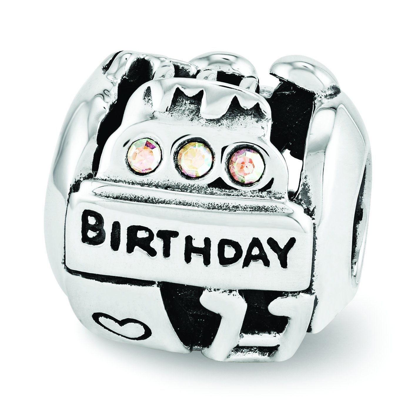 925 Sterling Silver Crystal Beaded Birthday Collage Necklace - Perfect for Women's Birthday Gifts & Special Occasions