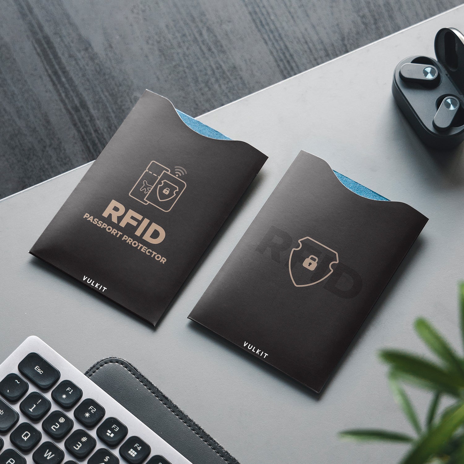 VCP101/VCP102 RFID NFC Blocking Sleeve - Credit Card Protector & Passport Holder - Secure Wallet for Travel, Business & Daily Use