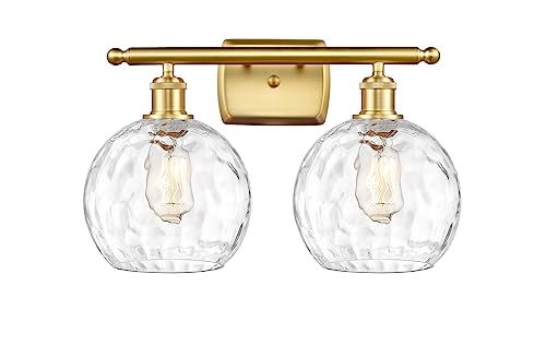 Satin Gold / Clear Water Glass