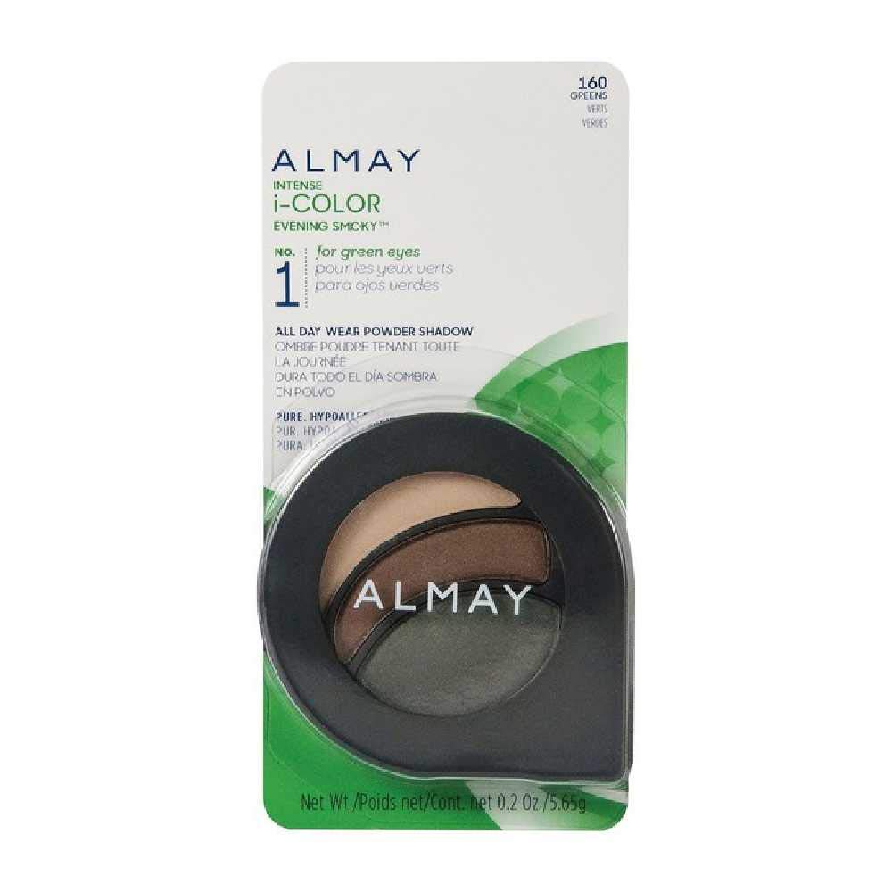 Almay Intense i-Color Smoky Green Eyeshadow Palette - Long Lasting Makeup for Evening & Night Out Looks