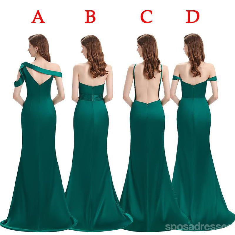 Elegant Mismatched Burgundy Mermaid Bridesmaid Dresses - WG813 | Perfect for Weddings, Prom & Formal Events