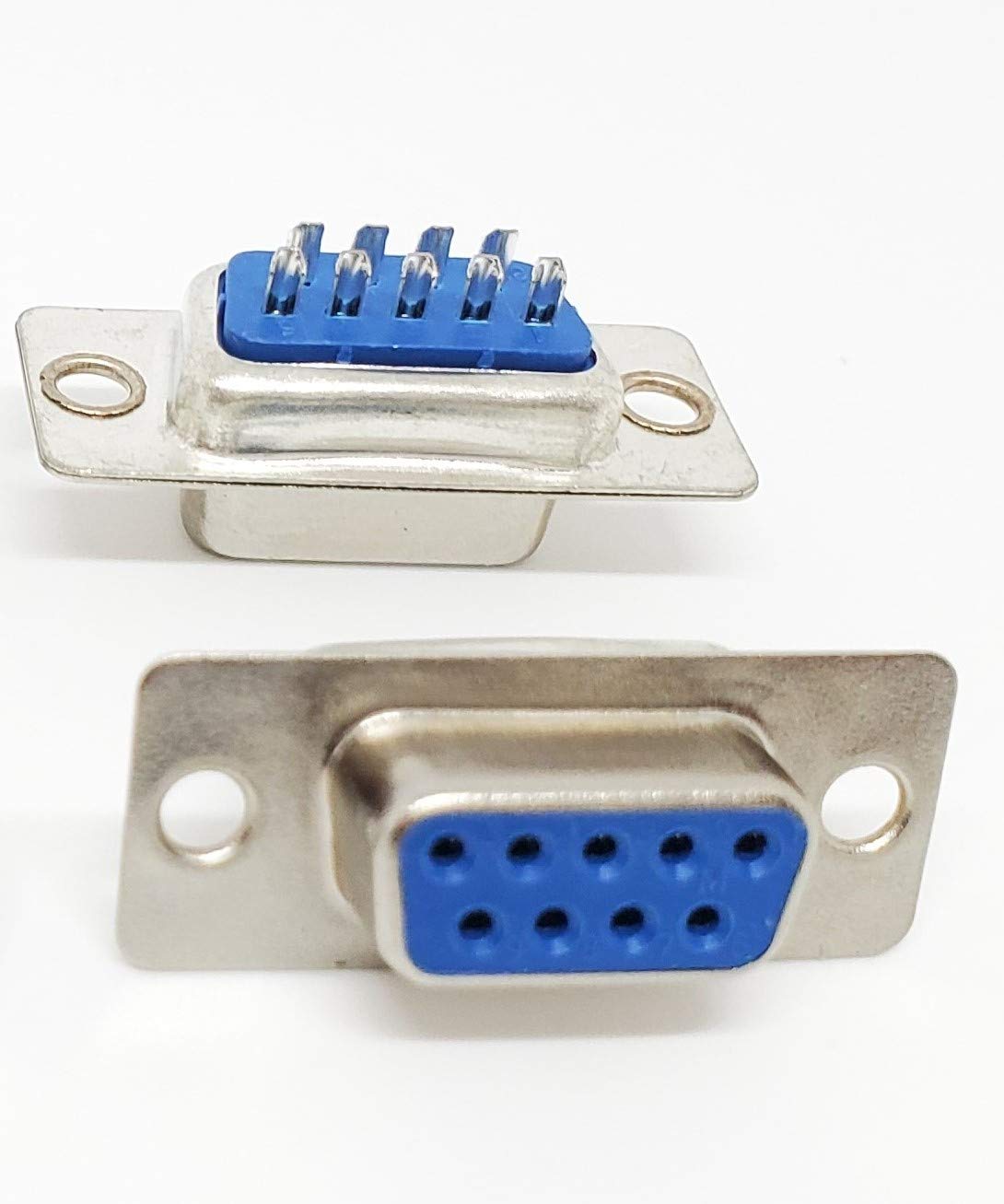 DB9 Female D-Sub Solder Connector 50-Pack for PC Accessories & DIY Projects