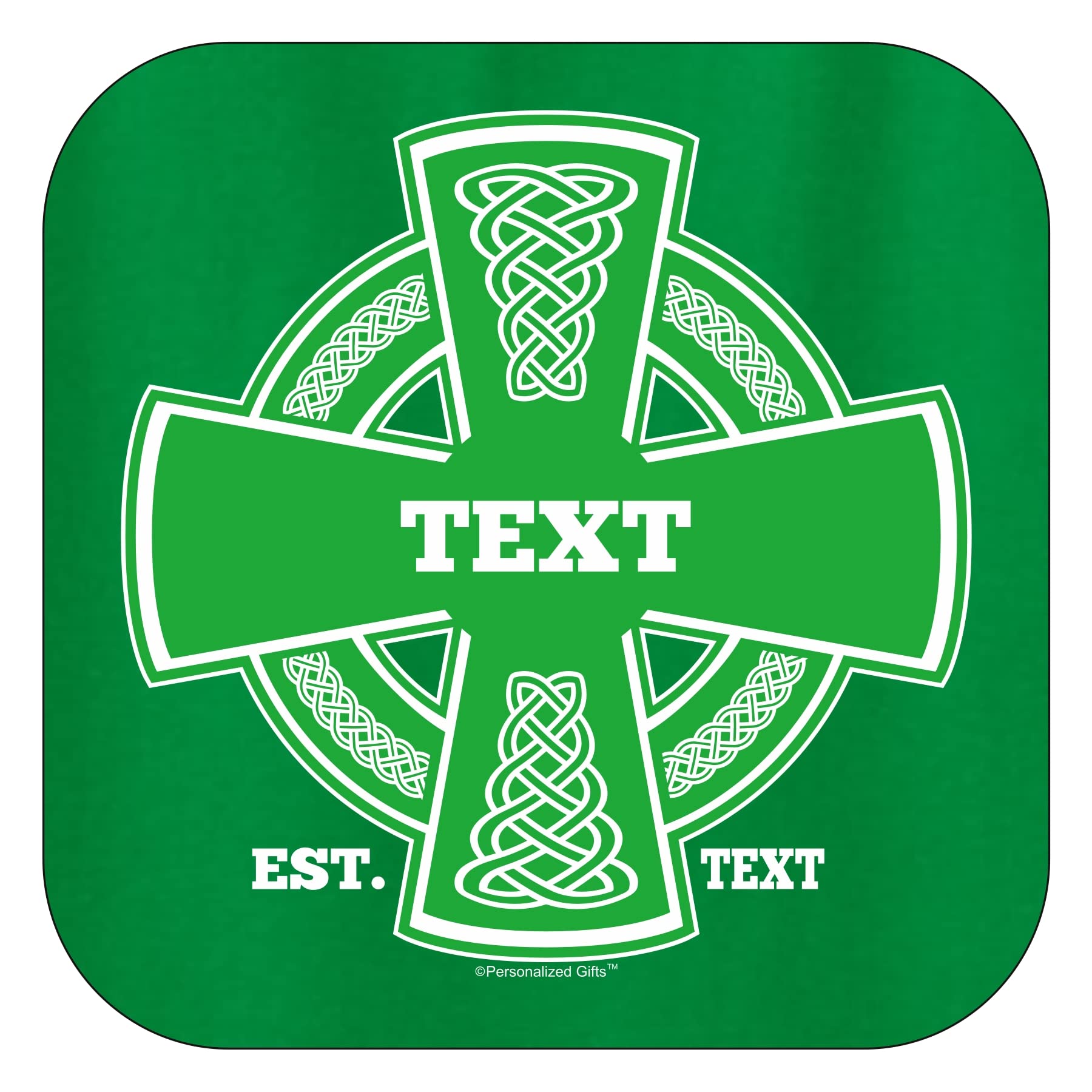 Custom Irish Pride Name Cross Long Sleeve T-Shirt for St. Patrick's Day - Perfect for Irish Heritage Celebrations, Parades, and Family Gatherings