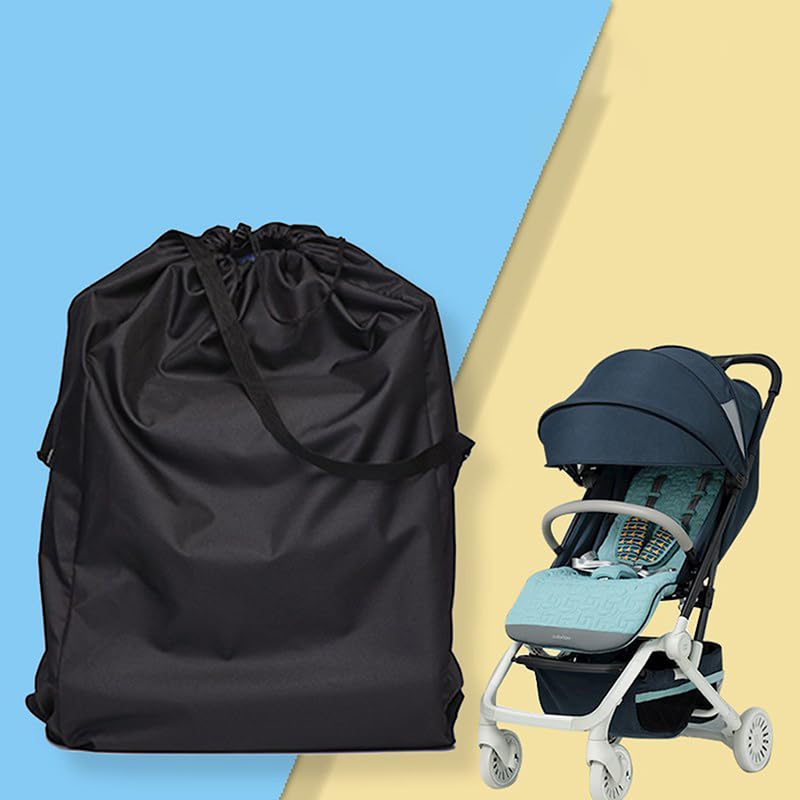 Meokro Air Travel Stroller Bag with Drawstring Closure - Lightweight & Compact Stroller Storage Bag for Airplane, Airport & Gate Check - Perfect for Family Vacations & Business Trips