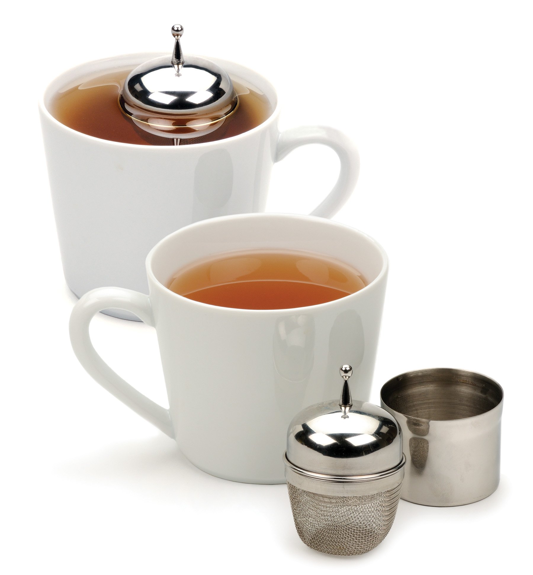 Premium Stainless Steel Tea Infuser - Large Mesh Floating Tea Ball with 0.5-Cup Capacity | Dishwasher Safe Tea Accessories | Perfect for Loose Leaf Tea Brewing at Home, Office or Travel