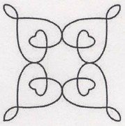 Miniature Double Wedding Ring Quilt Stencil - Perfect for DIY Quilting, Scrapbooking, and Handmade Wedding Decorations