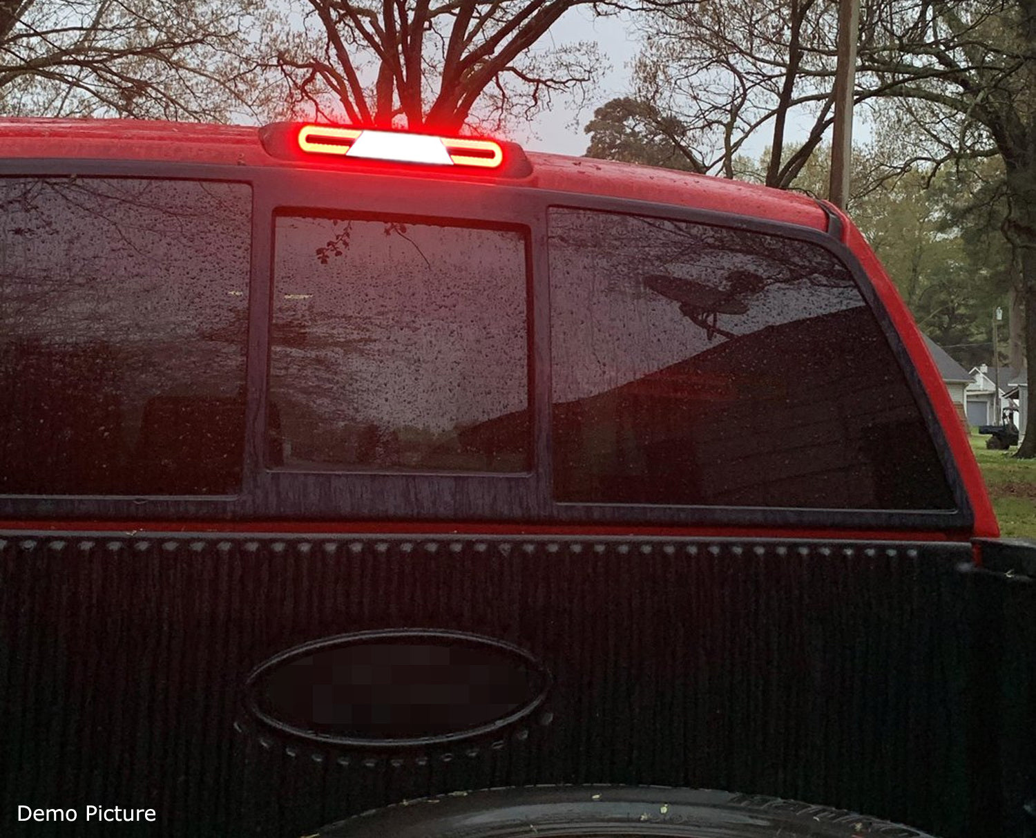 Dark Red Lens C Ring LED High Mount Third Brake Light for 1999-2006 Chevy Silverado & GMC Sierra Trucks - Enhanced Safety & Style for Night Driving & Off-Road Adventures