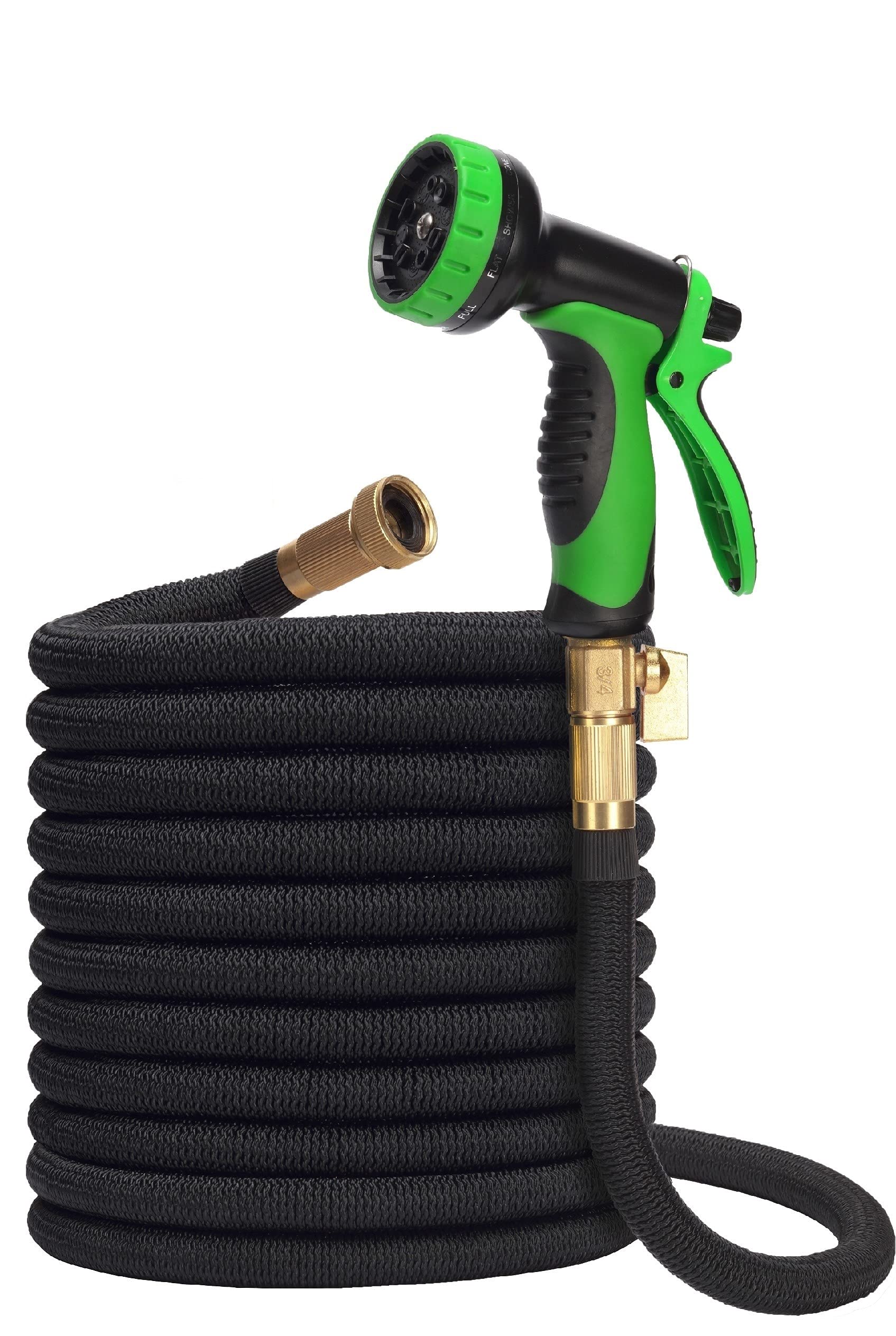 200ft Expandable Garden Hose with 10 Mode Sprayer - Lightweight, Non-Kink, Flexible Collapsible Water Hose with 3/4