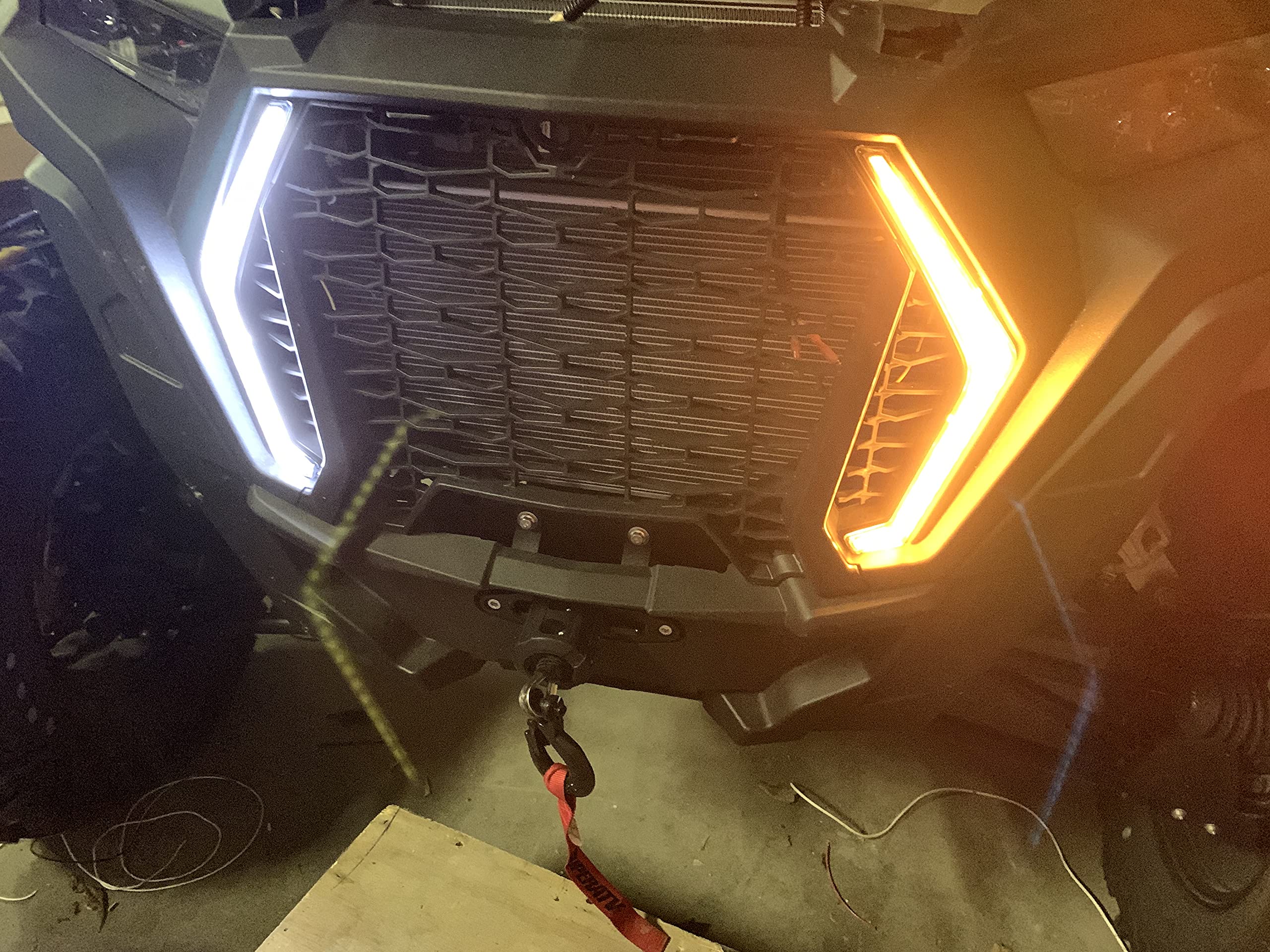 Street Legal Turn Signal Kit with Fang Lights & Black Lever Column Switch for 19-23 Polaris RZR XP 1000/Turbo/Turbo S & 21+ Trail Models - Plug & Play Installation for Off-Road Adventures & Safe Night Riding