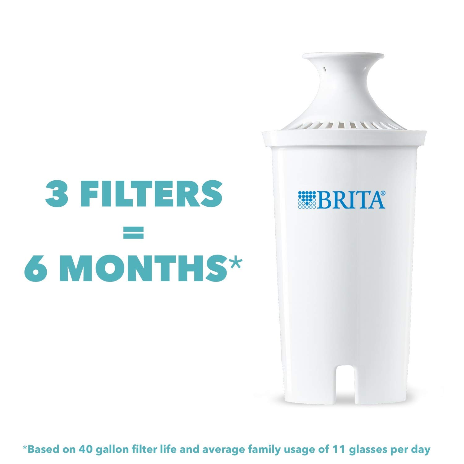 Brita XL 10-Cup Water Filter Dispenser with Standard Replacement Filters - BPA-Free, Black - Perfect for Home, Office & Refrigerator Use