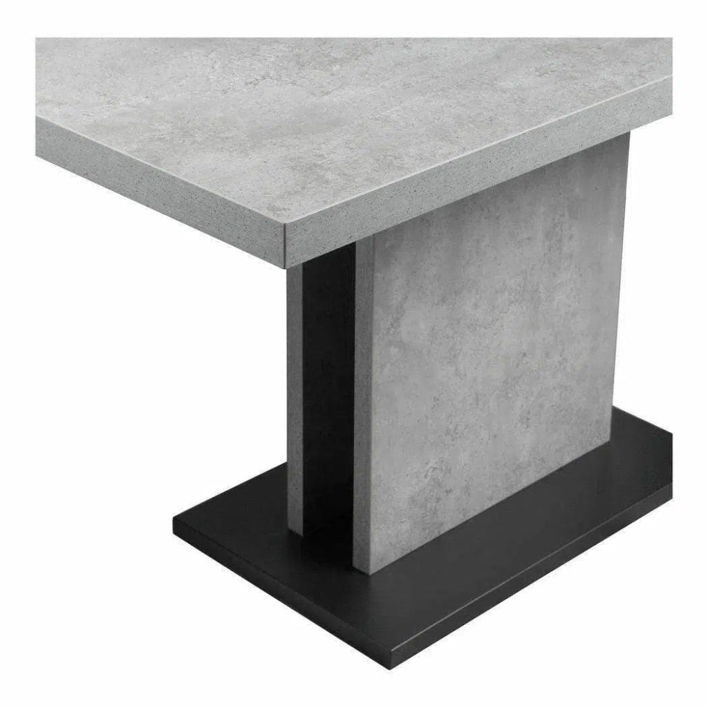 53 Inch Modern Grey Dining Table - Perfect for Small Spaces, Kitchen, Dining Room & Apartment