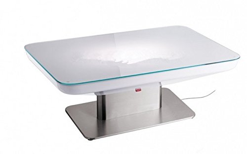GOWE H56 LED Illuminated Modern Dining Table for 4 People - Studio LED Coffee Table for Bar, Meeting Room, Living Room & Events - Perfect for Home Decor, Office Meetings & Party Gatherings