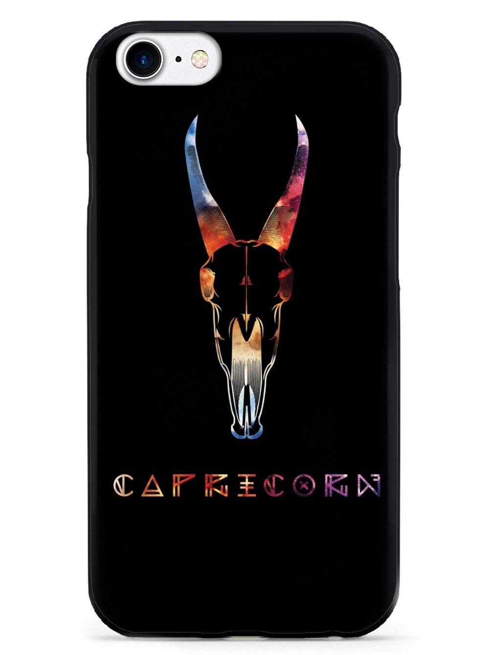Inspired Cases - Premium 3D Textured Protective Phone Case Compatible with Apple iPhone 7 - Cosmic Zodiac Capricorn Design - Shockproof & Slim Fit - Perfect for Daily Use, Travel & Gifts