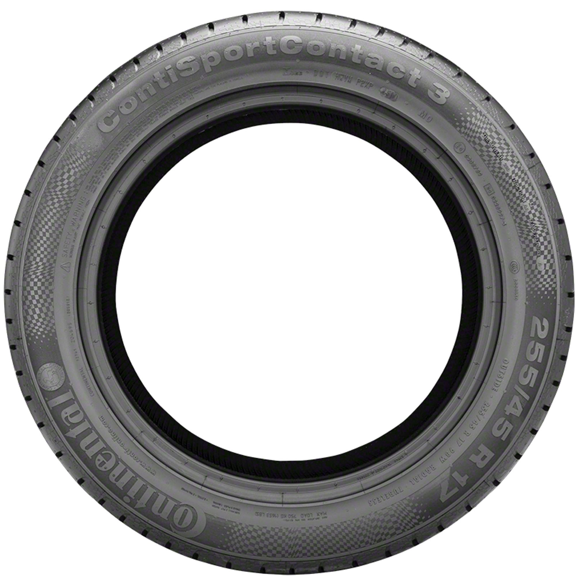 Continental ContiSportContact 3 Summer Performance Tires 245/40ZR20 99Y XL - High-Speed Handling & Wet Traction for Sports Cars & Luxury Sedans