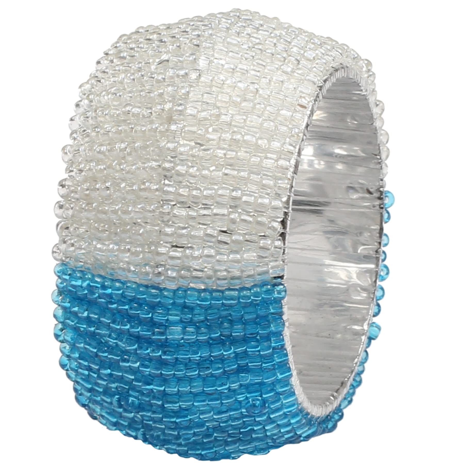 12-Pack Beaded Napkin Rings Set - Rustic Farmhouse Style for Easter, Thanksgiving & Christmas Dining Table Decor - Bulk Napkin Holders for Holiday Parties & Special Occasions