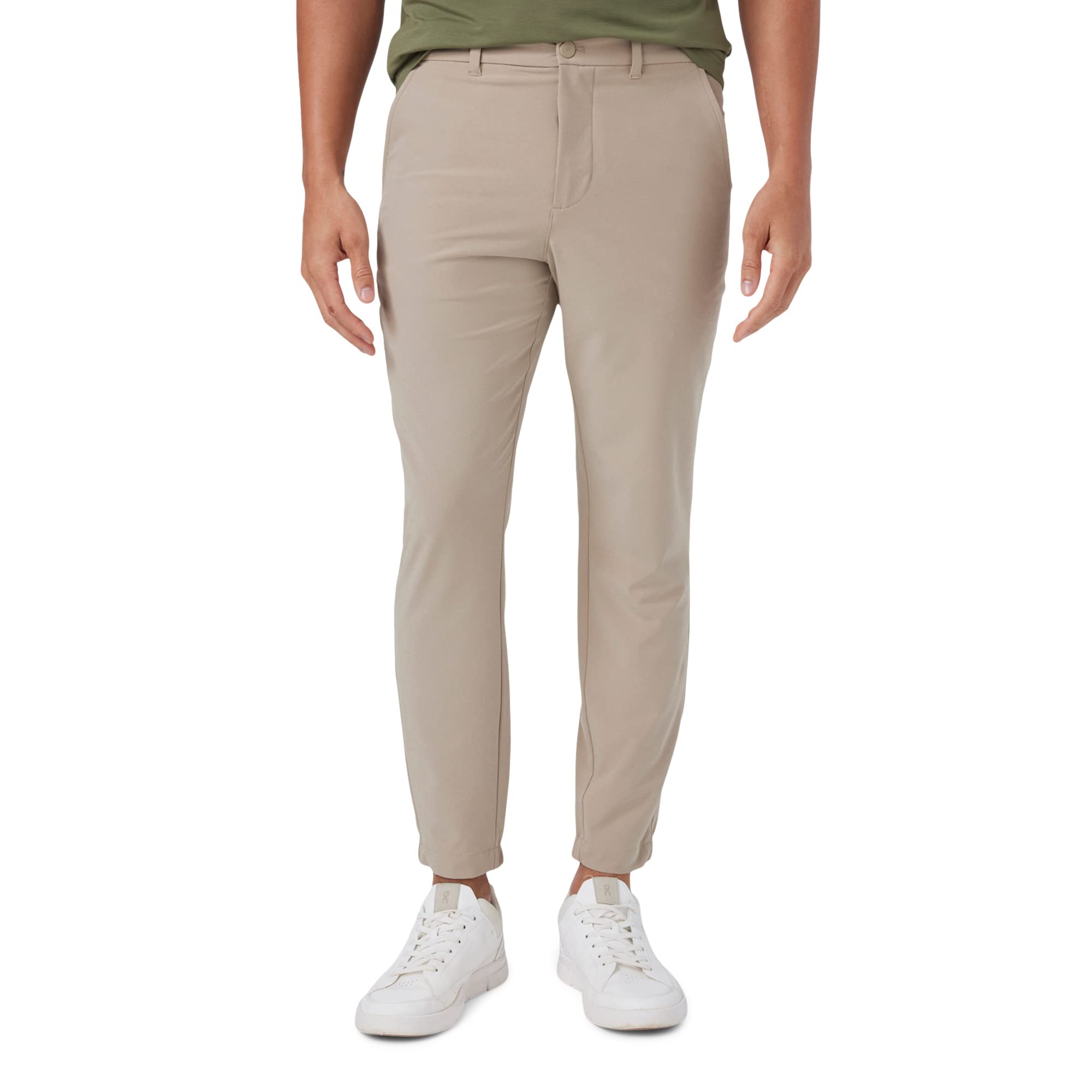 Mizzen+Main Helmsman Men's Joggers - Wrinkle-Resistant, Moisture-Wicking Golf Pants with 4-Way Stretch, Slim Fit for Comfortable Workouts & Casual Wear