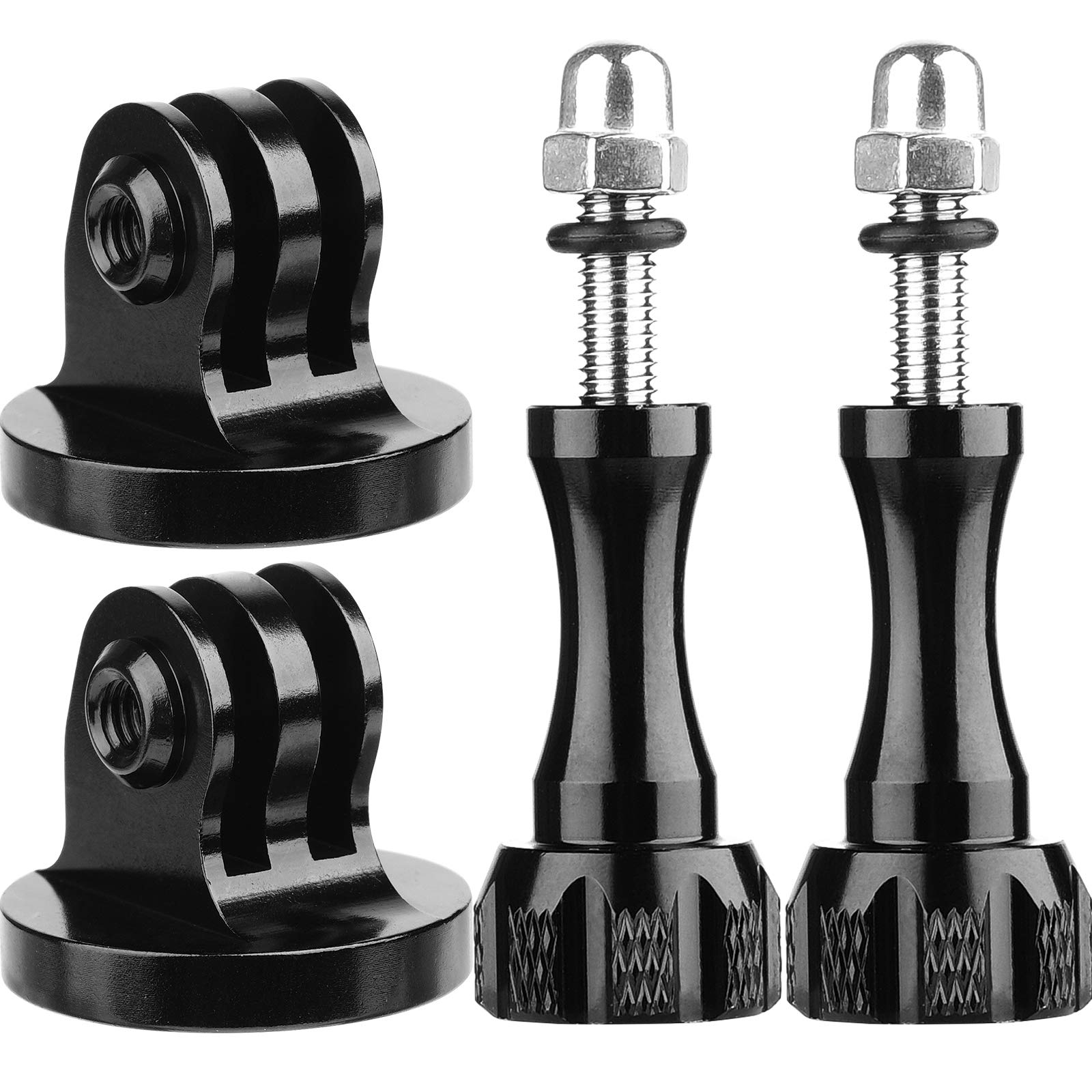 ChromLives Tripod Mount Adapter with Thumb Screw - Compatible with GoPro Hero 11/10/9/8/7/6/5/4, DJI Osmo, SJCam, Xiaoyi Action Cameras - 1/4