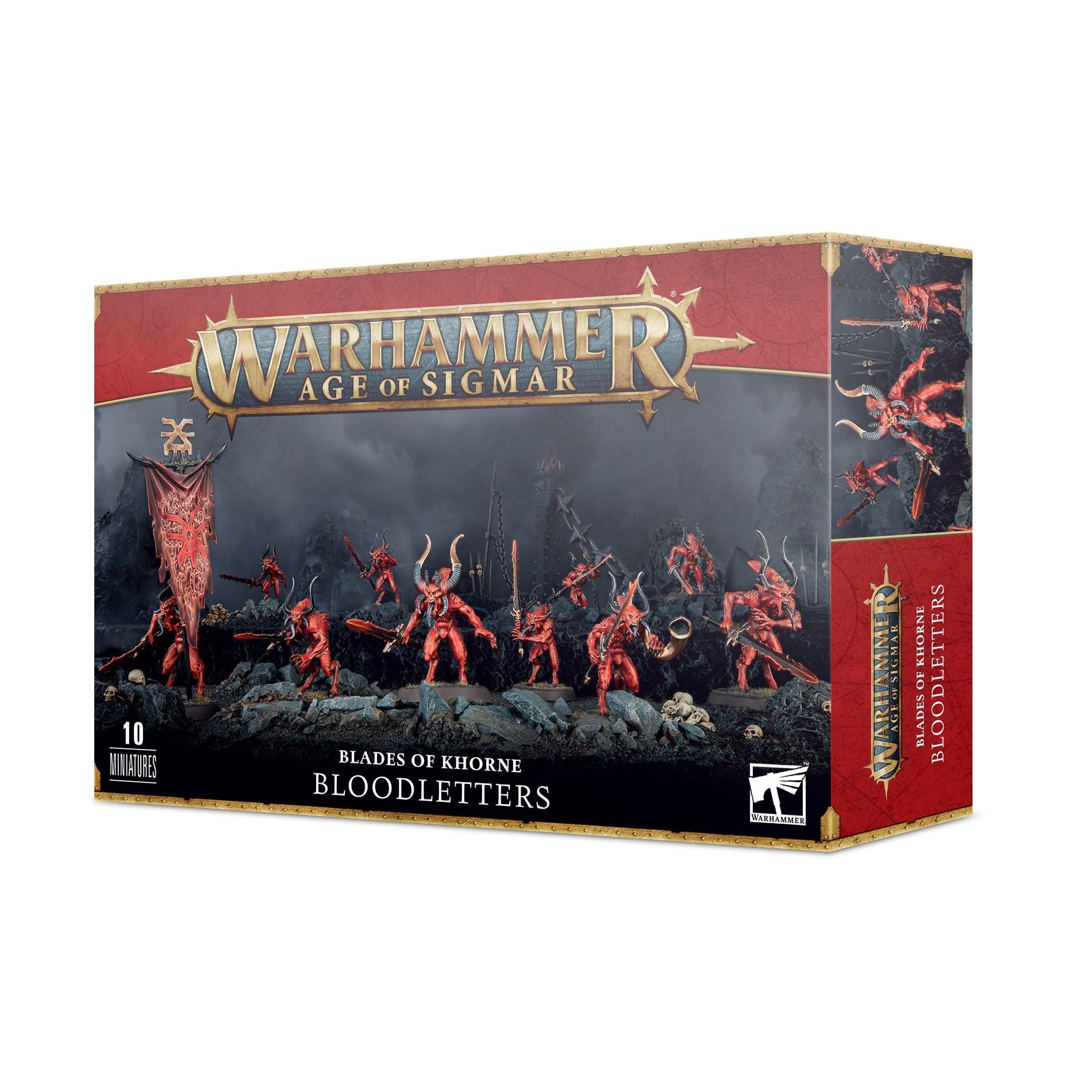 Daemons of Khorne Bloodletters - Warhammer 40K Chaos Daemons Miniatures for Tabletop Gaming & Collecting | Perfect for Wargaming, Painting, and Display