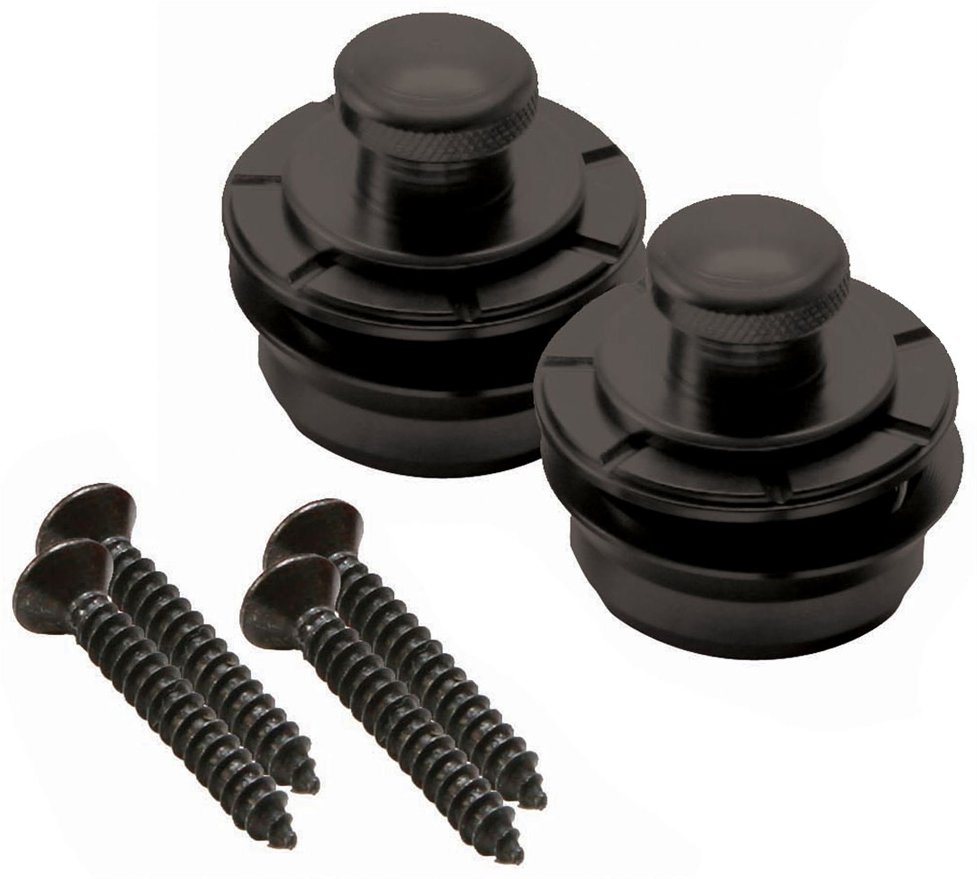 Hennessey 7300 Guitar Strap Locks - Premium Red Metal Strap Locks for Electric & Acoustic Guitars - Secure & Durable Guitar Accessories for Performances & Practice