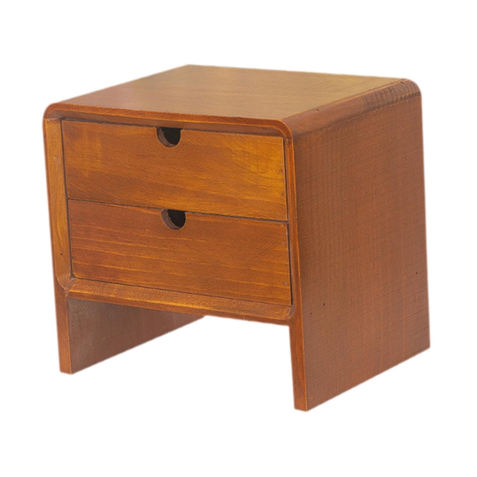 Large Wooden Storage Drawer Organizer Box - Rectangle Desktop Organizer with High Capacity for Home Office, Bedroom & Living Room - Perfect for Storing Stationery, Jewelry & Small Items