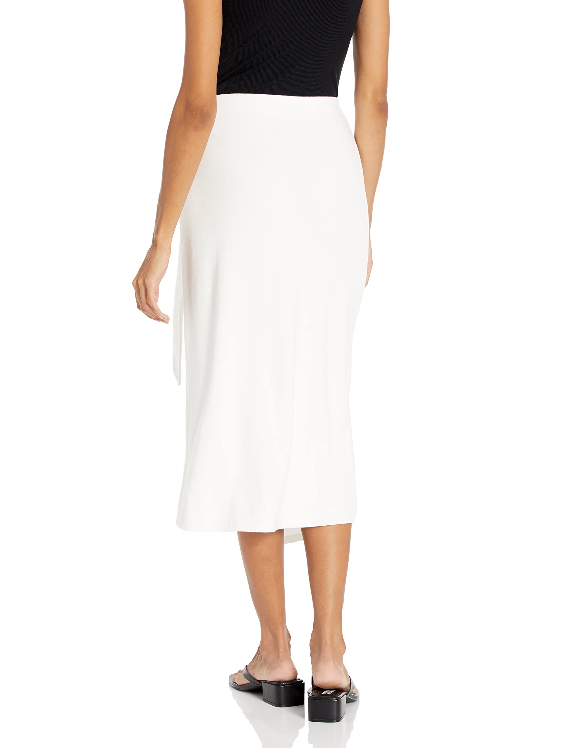 Vince Women's Wrap Skirt - Flowy Midi Skirt with Side Slit, Comfortable Stretch Fabric for Casual & Office Wear | Perfect for Summer, Beach, and Vacation Outfits