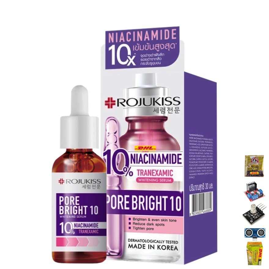 Rojukisss Porebright10 W Serum - Korean Moisturizing Skincare for Smooth Skin | Beauty Gift Included