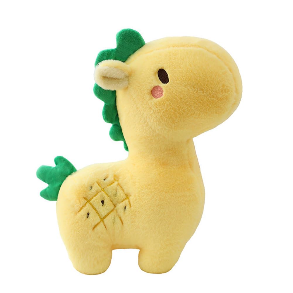 Cute Cartoon Plush Deer Stuffed Animal Pillow - Soft Pineapple Throw Pillow for Sofa & Bed Decor - Perfect Christmas Birthday Gift for Adults & Kids - Cozy Home Decor Plushie Toy