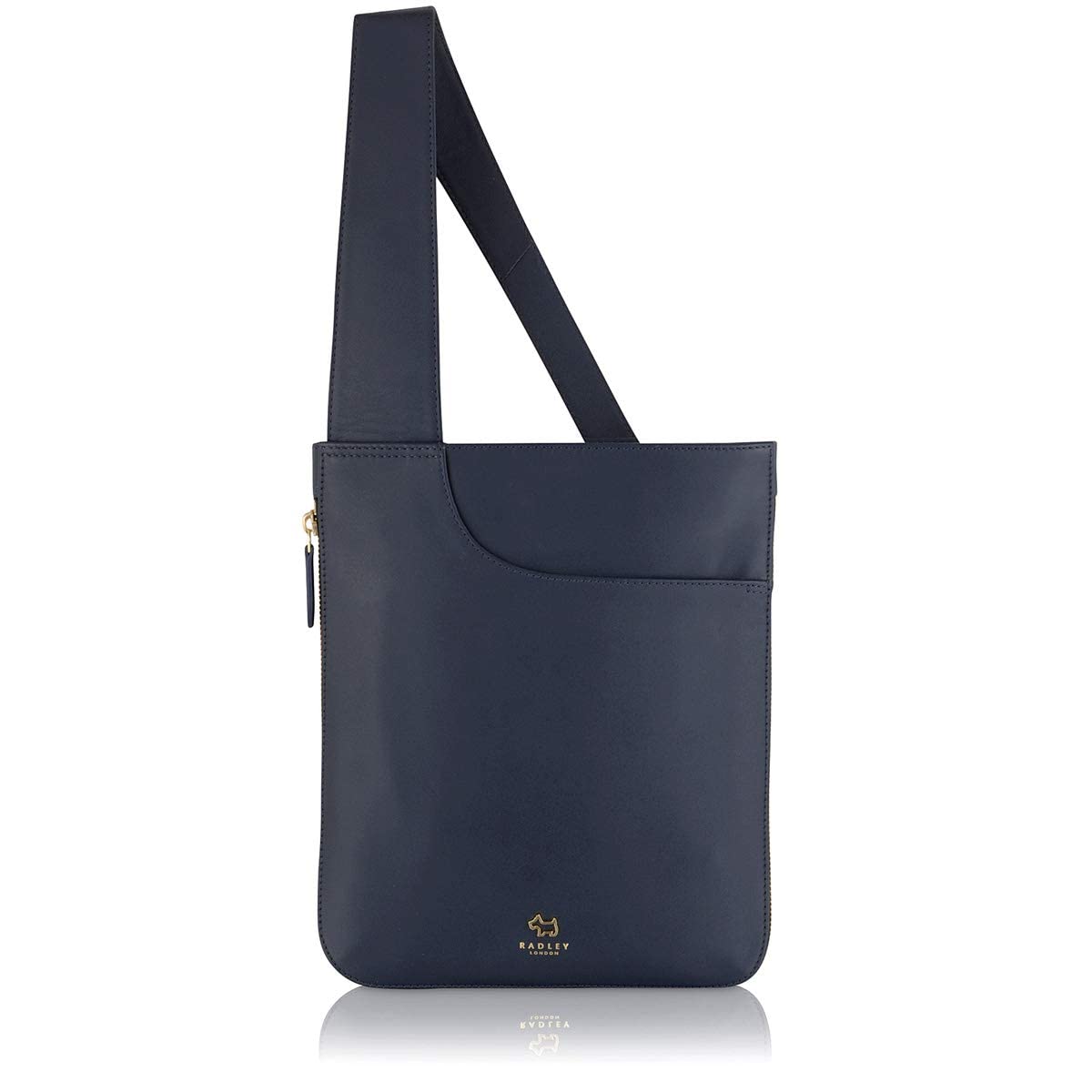 RADLEY London Women's Medium Zip-Around Leather Crossbody Bag in Ink - Perfect for Work, Travel & Everyday Use