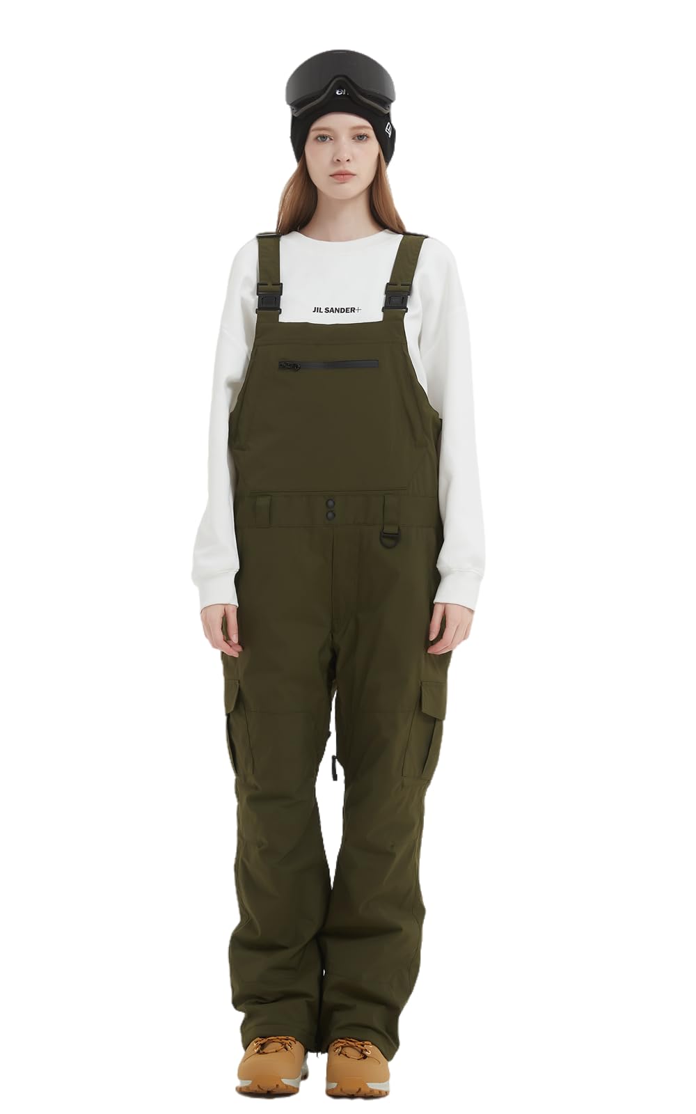 **Men's & Women's Snow Bib Overalls - Adjustable Waterproof Ski Pants with Windproof & Insulated Warmth for Winter Sports & Outdoor Activities**