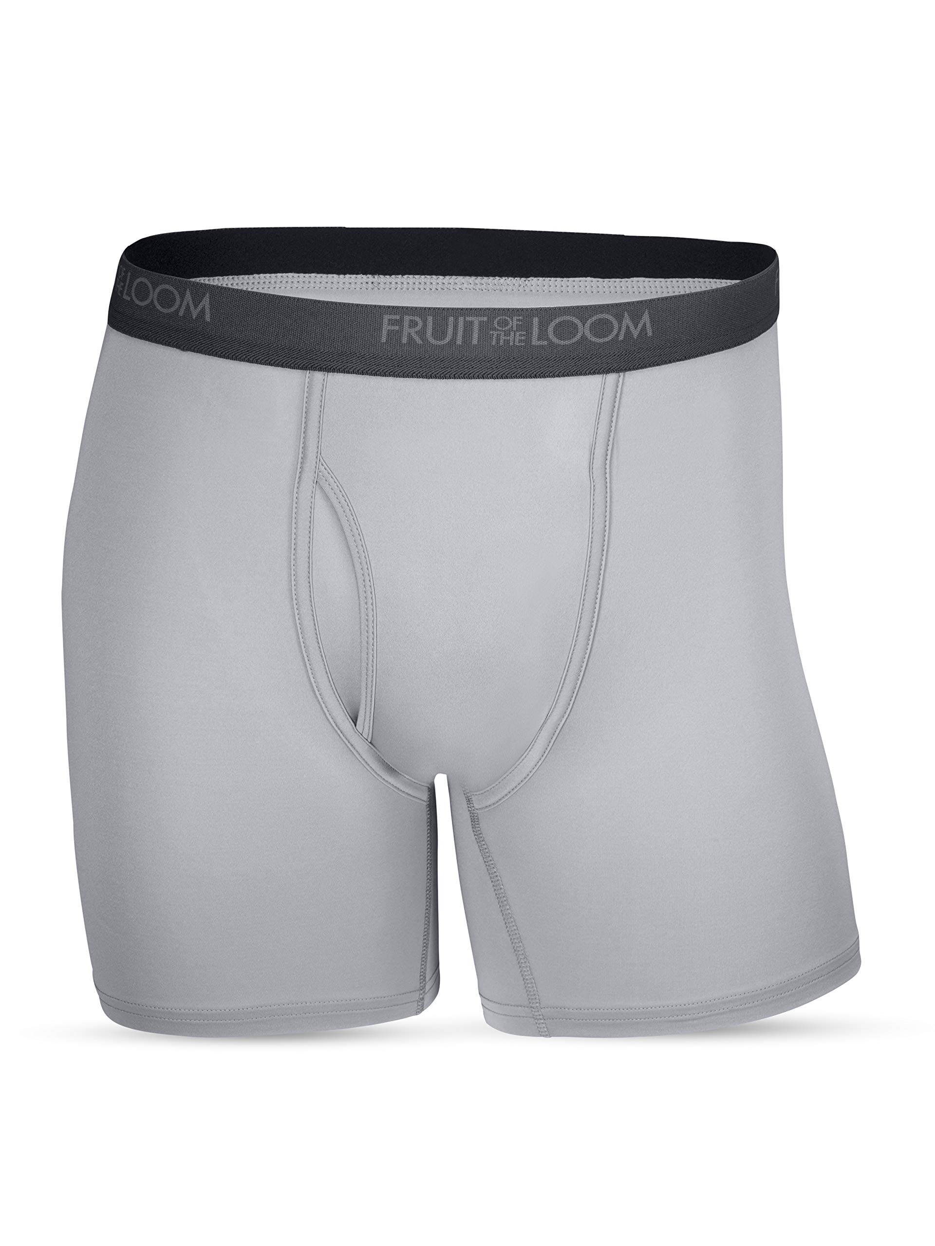 Fruit of the Loom Men's Microfiber Boxer Briefs - 3-Pack, XXL Size - Ultra Soft Breathable Underwear for All-Day Comfort - Perfect for Workout, Travel & Everyday Wear